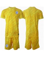 England Keeper Bortedraktsett Barn EM 2024 Korte ermer (+ bukser)